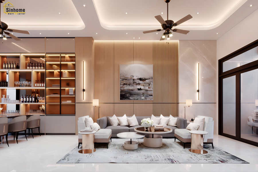 THIẾT KẾ VÀ THI CÔNG NHÀ PHỐ HIỆN ĐẠI Q7 - SINHOME ARCHITECTURE