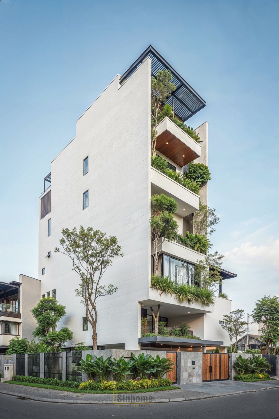 THIẾT KẾ VÀ THI CÔNG NHÀ PHỐ HIỆN ĐẠI Q7 - SINHOME ARCHITECTURE