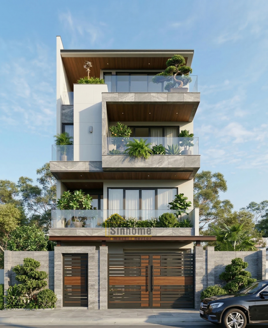 CÔNG TRÌNH NHÀ PHỐ 6X18M - THIẾT KẾ BỞI SINHOME