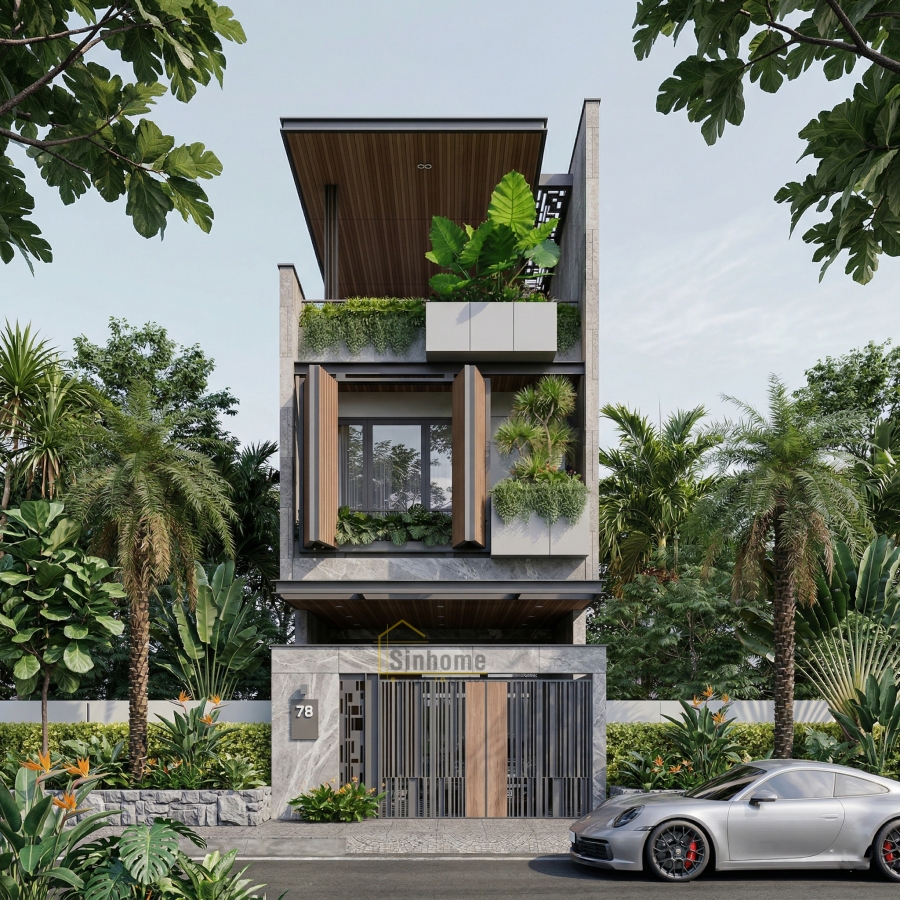 NHÀ PHỐ 3 TẦNG - KHÔNG GIAN XANH GIỮ LÒNG THÀNH PHỐ