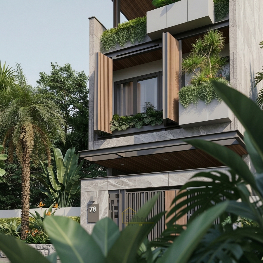 NHÀ PHỐ 3 TẦNG - KHÔNG GIAN XANH GIỮ LÒNG THÀNH PHỐ