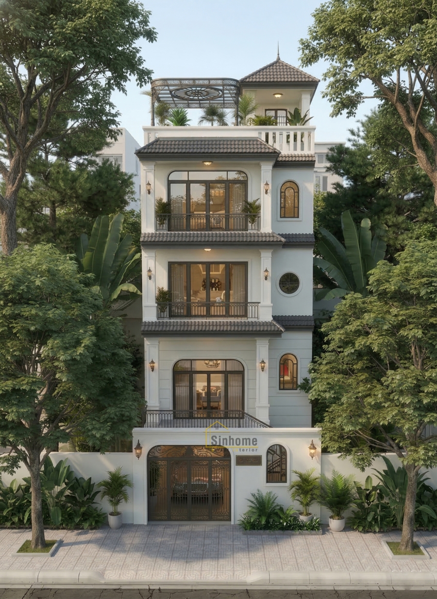 BIỆT THỰ TÂN CỔ ĐIỂN - VẺ ĐẸP SANG TRỌNG GIỮA LÒNG ĐÔ THỊ