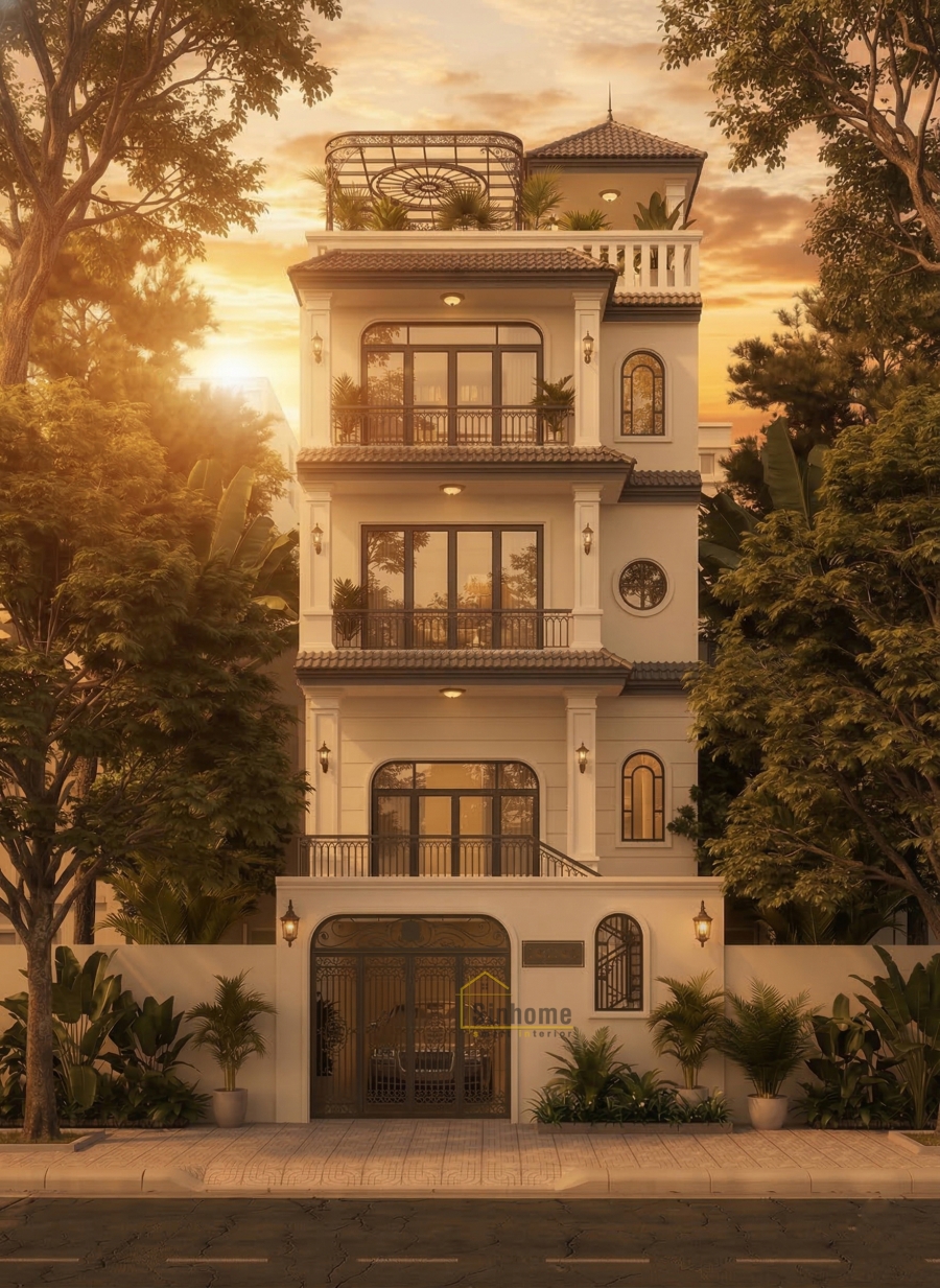 BIỆT THỰ TÂN CỔ ĐIỂN - VẺ ĐẸP SANG TRỌNG GIỮA LÒNG ĐÔ THỊ