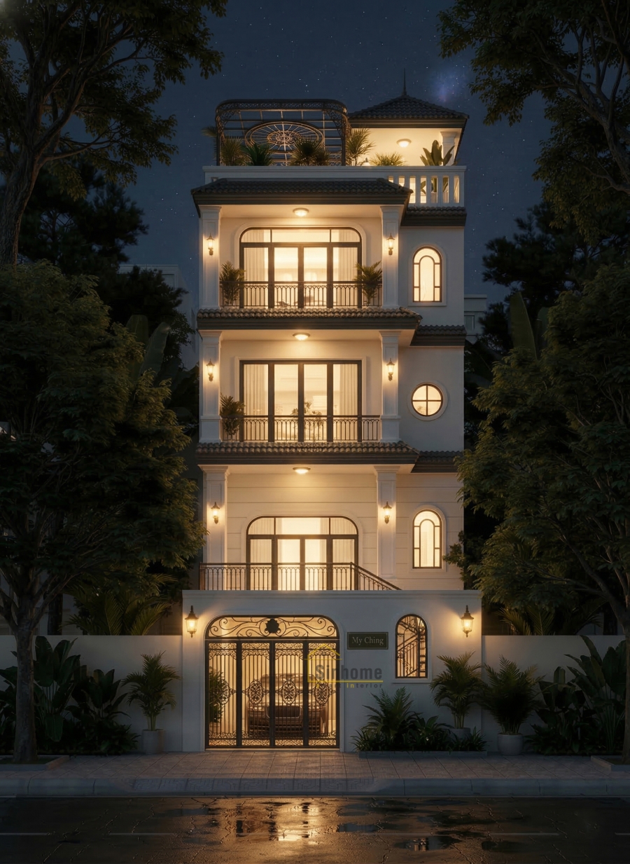 BIỆT THỰ TÂN CỔ ĐIỂN - VẺ ĐẸP SANG TRỌNG GIỮA LÒNG ĐÔ THỊ