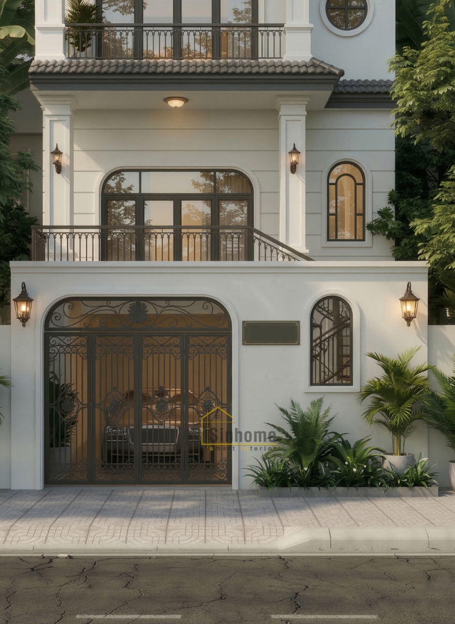 BIỆT THỰ TÂN CỔ ĐIỂN - VẺ ĐẸP SANG TRỌNG GIỮA LÒNG ĐÔ THỊ