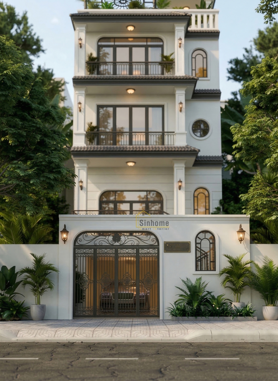 BIỆT THỰ TÂN CỔ ĐIỂN - VẺ ĐẸP SANG TRỌNG GIỮA LÒNG ĐÔ THỊ