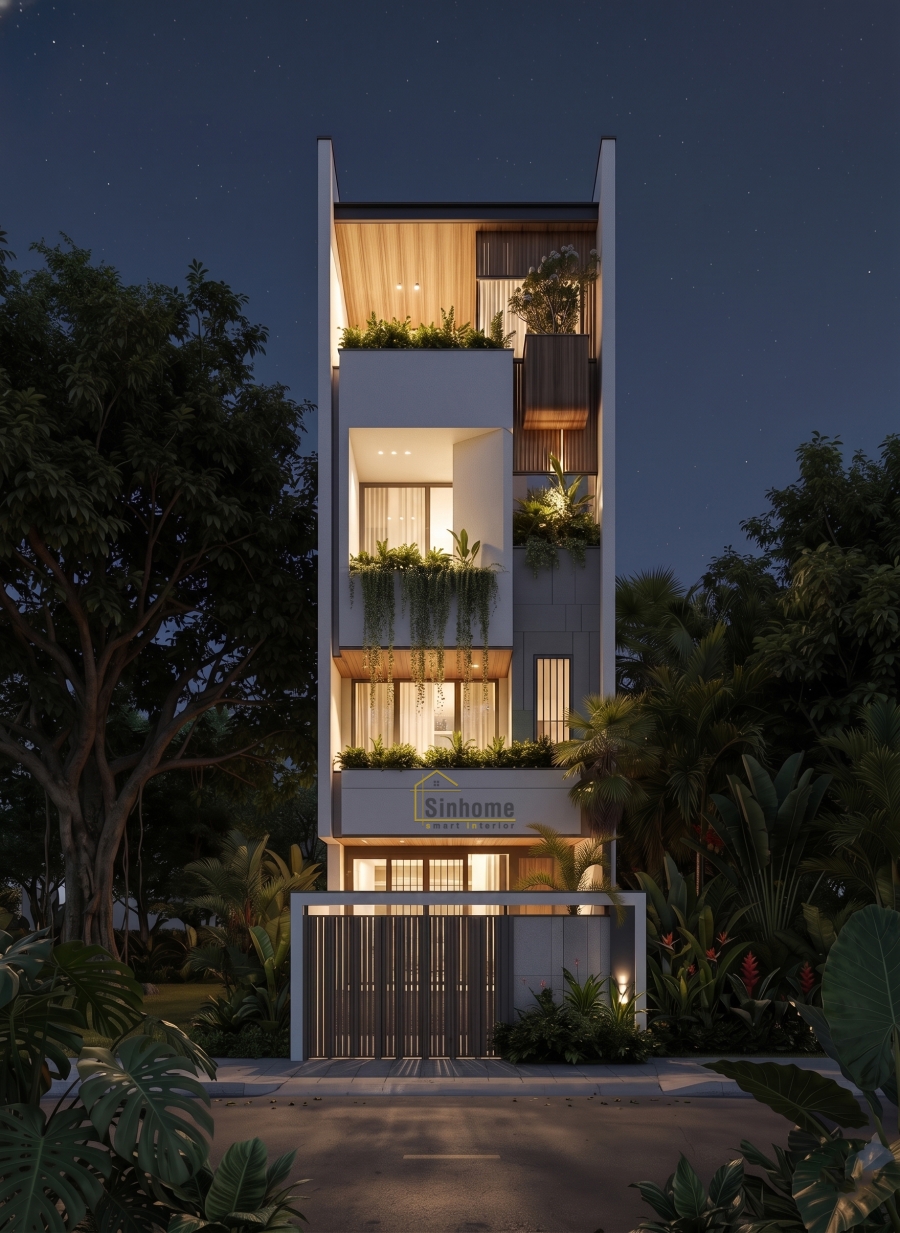 NHÀ PHỐ HIỆN ĐẠI - KHÔNG GIAN XU HƯỚNG XANH