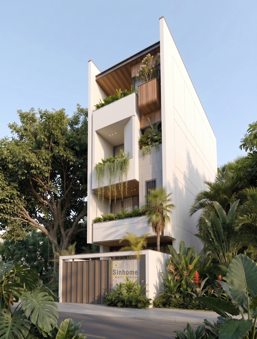 NHÀ PHỐ HIỆN ĐẠI - KHÔNG GIAN XU HƯỚNG XANH