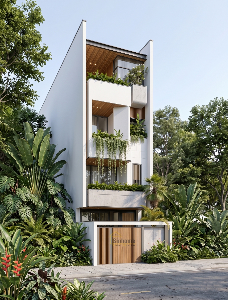 NHÀ PHỐ HIỆN ĐẠI - KHÔNG GIAN XU HƯỚNG XANH