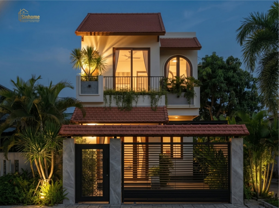 NHÀ PHỐ MODERN "TROPICAL" KẾT HỢP NỘI THẤT PHONG CÁCH "JAPANDI" - TỔ ẤM CHILL GIỮA LÒNG PHỐ THỊ 
