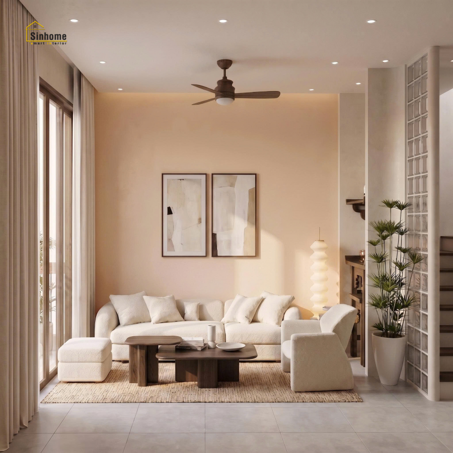 NHÀ PHỐ MODERN "TROPICAL" KẾT HỢP NỘI THẤT PHONG CÁCH "JAPANDI" - TỔ ẤM CHILL GIỮA LÒNG PHỐ THỊ 