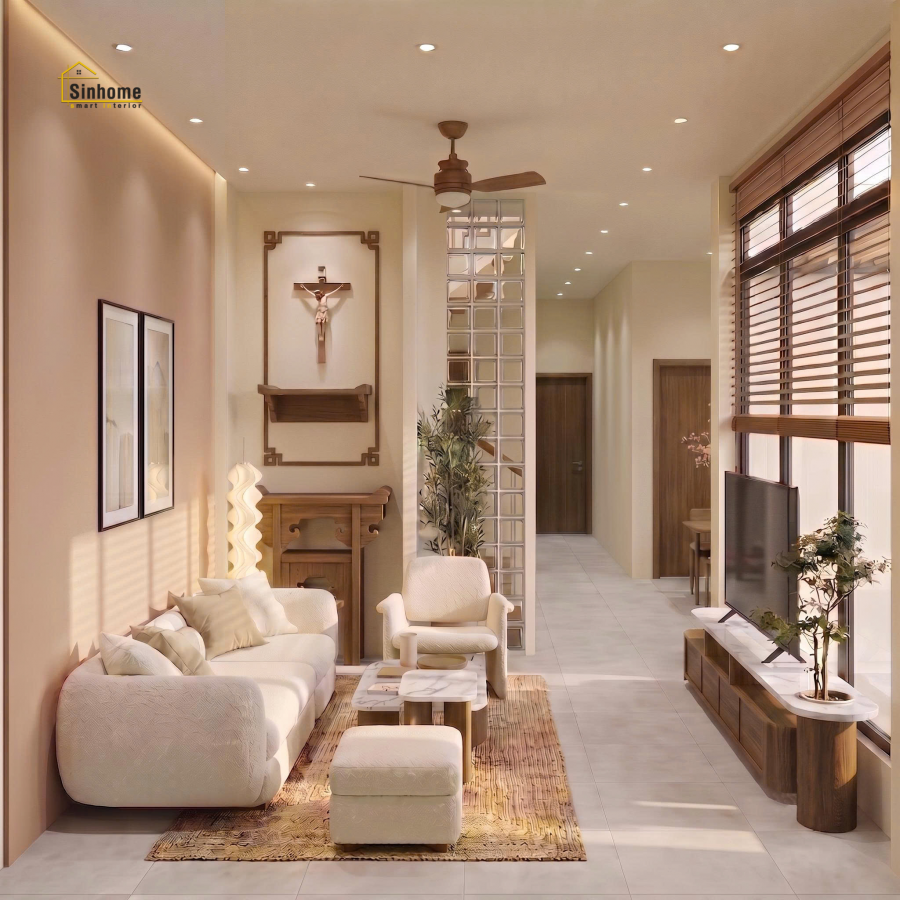NHÀ PHỐ MODERN "TROPICAL" KẾT HỢP NỘI THẤT PHONG CÁCH "JAPANDI" - TỔ ẤM CHILL GIỮA LÒNG PHỐ THỊ 