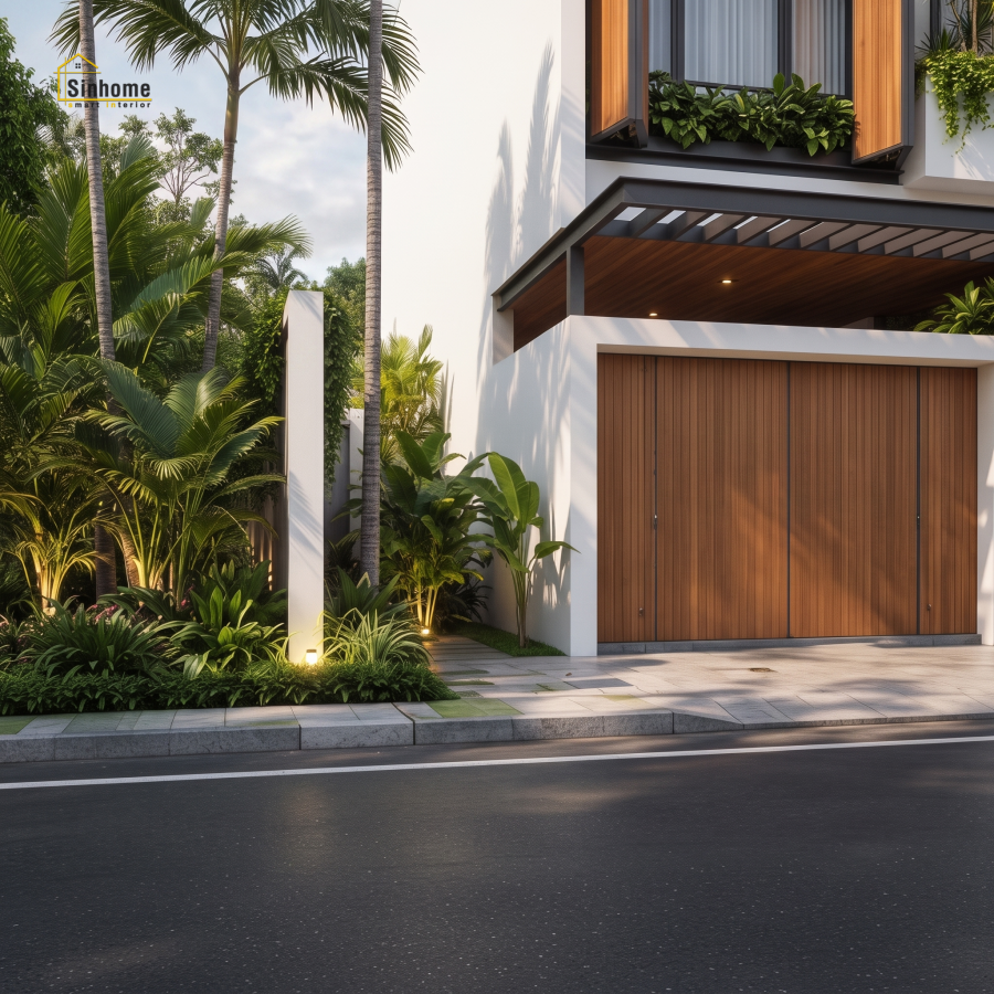 MẪU NHÀ PHỐ HIỆN ĐẠI MANG HƠI THỞ "TROPICAL" DÀNH CHO GIA CHỦ YÊU THIÊN NHIÊN