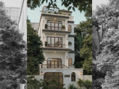 BIỆT THỰ TÂN CỔ ĐIỂN - VẺ ĐẸP SANG TRỌNG GIỮA LÒNG ĐÔ THỊ