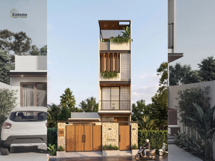 THIẾT KẾ HIỆN ĐẠI KẾT HỢP VỚI SỰ TINH TẾ GIỮA ĐÁ RỐI VÀ LAM GỖ - ANH TRỨ PHÚ NHUẬN